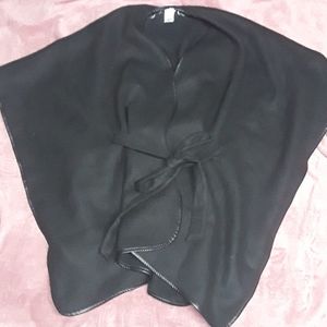 Black poncho wrap